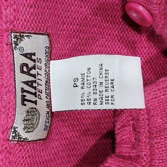 Pink Cardigan/Button Down Sweater PS - Picture 2 of 7